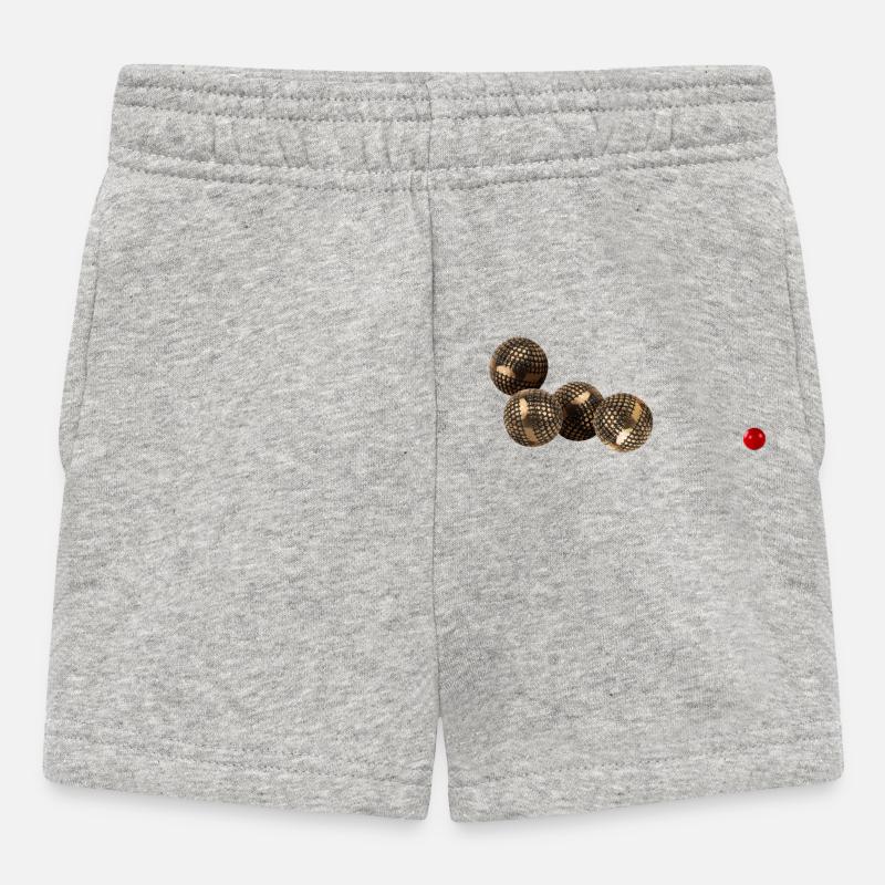 Jeu de boule de pétanque - Short Bébé - gris chiné
