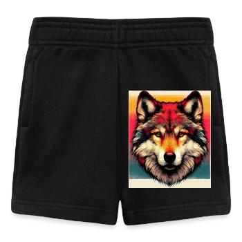 Wolf - Baby Shorts - black - Front