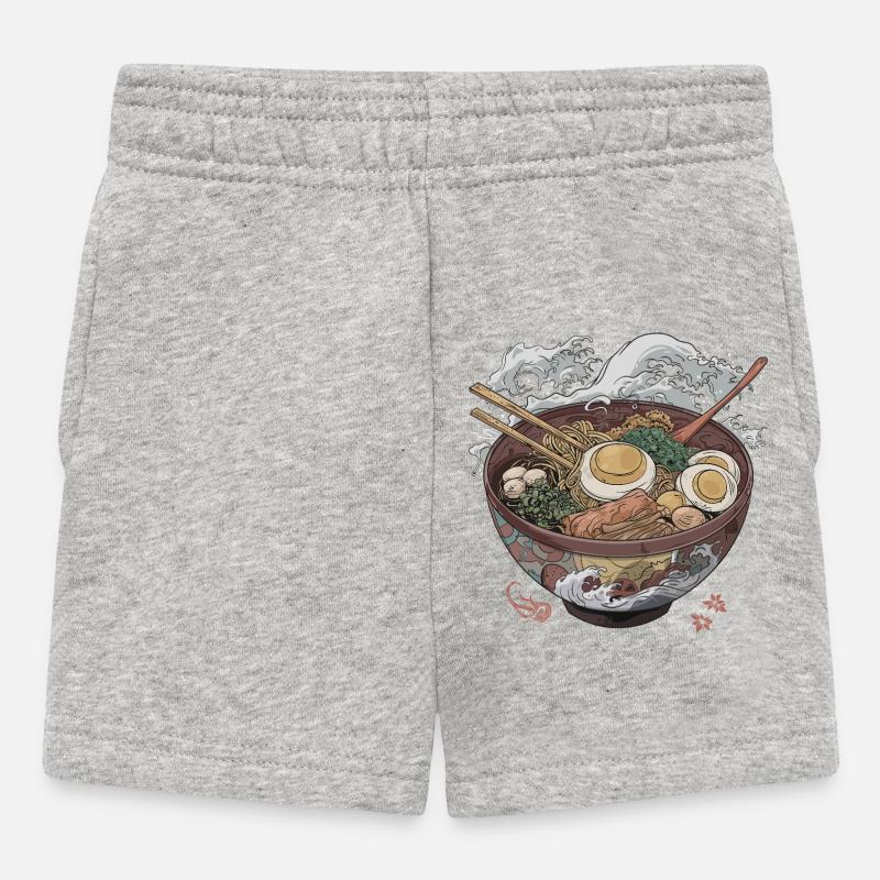 Grand bol de ramen - Short Bébé - gris chiné