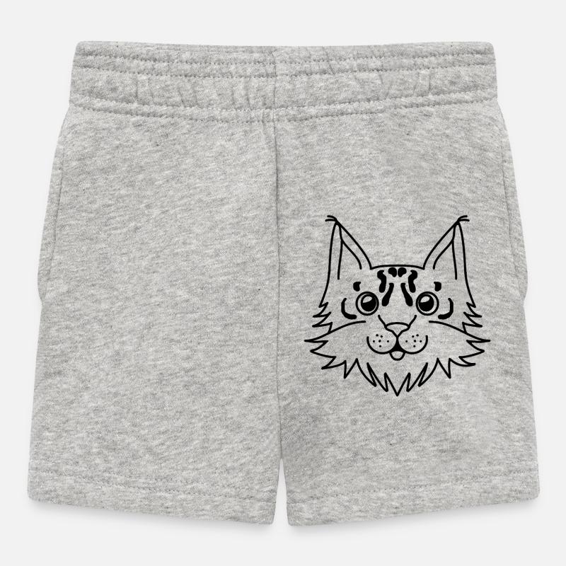 Luchs - Baby Shorts - Grau meliert