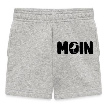 Moin with the seagull - Baby Shorts - heather grey - Front