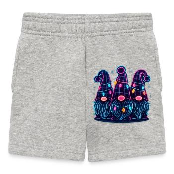 Noël Gnome Famille Assorti Drôle - Short Bébé - gris chiné - Devant