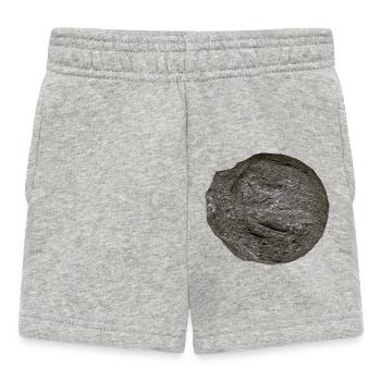 Rauer Felsball Granittextur - Baby Shorts - Grau meliert - Vorne