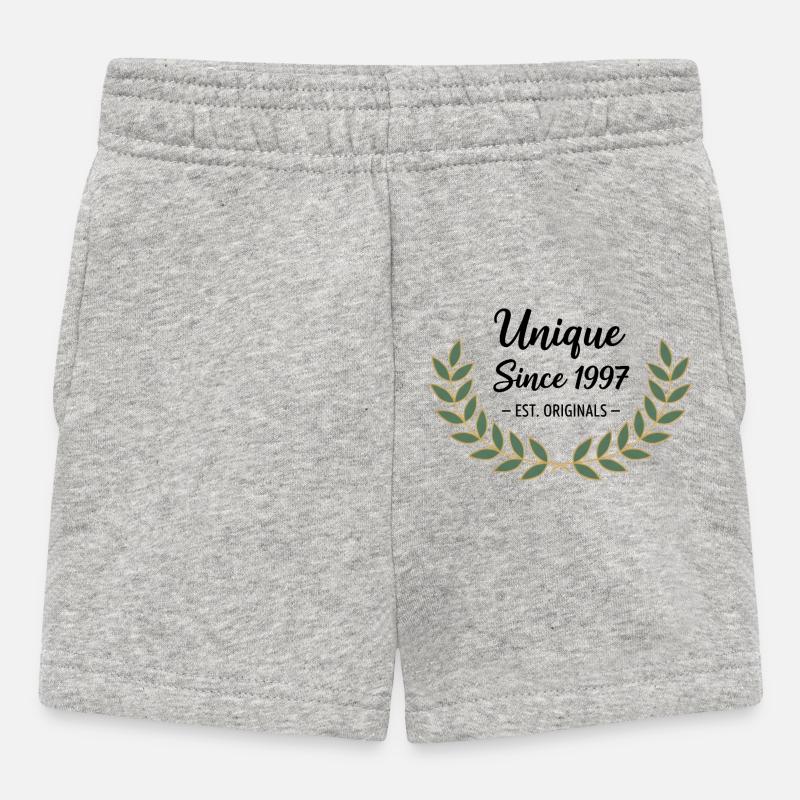 Unique depuis 1997 – Design vintage classique - Short Bébé - gris chiné