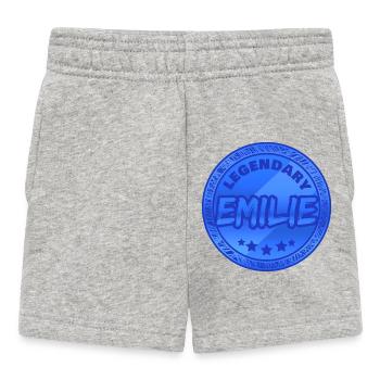 First name Emilie - Baby Shorts - heather grey - Front