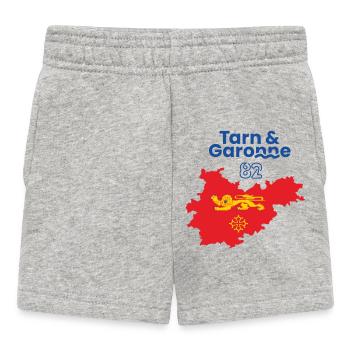 Map of Tarn Garonne 82 - Baby Shorts - heather grey - Front