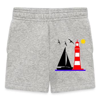 Voile - Short Bébé - gris chiné - Devant