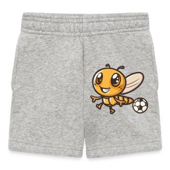 Bee Kick Mascotte Football - Short Bébé - gris chiné - Devant