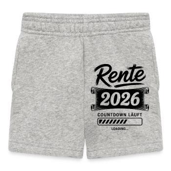 Rente 2026 Countdown - Baby Shorts - Grau meliert - Vorne