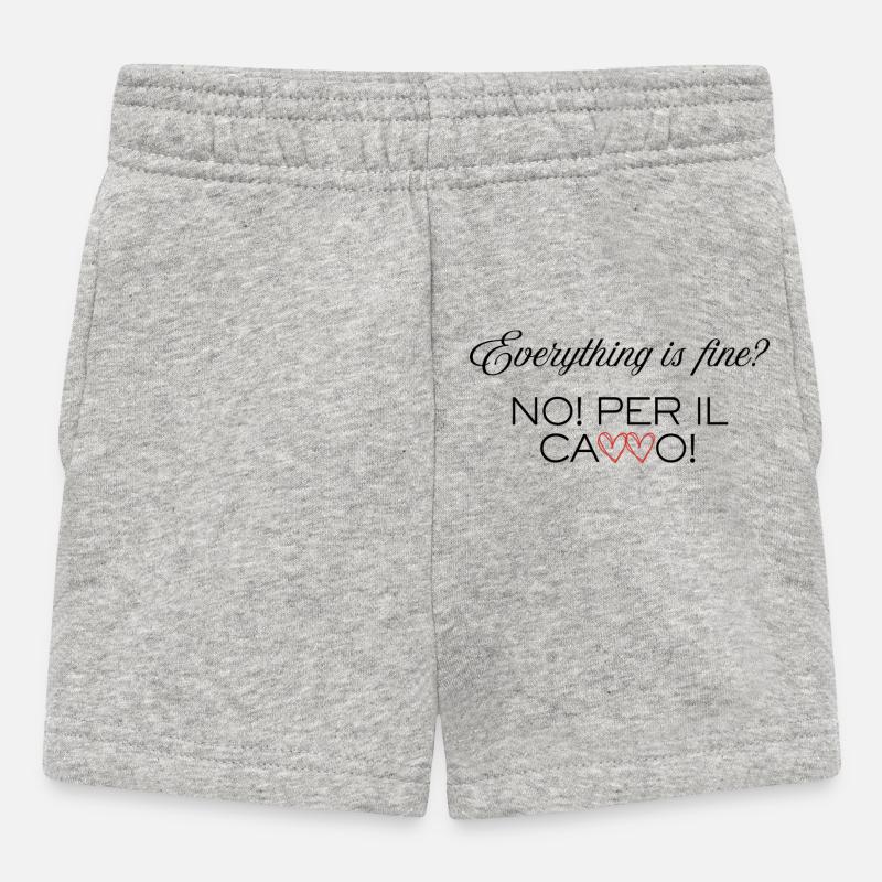 Everything_is_Fine - Short Bébé - gris chiné