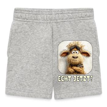 Echt Jetzt? Verwunderter Wollmonster Schaf - Baby Shorts - Grau meliert - Vorne