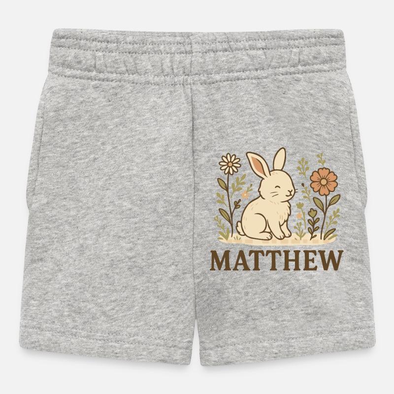 Matthew - Baby Shorts - Grau meliert
