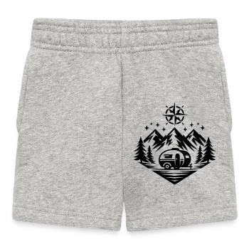 Camping - Baby Shorts - heather grey - Front