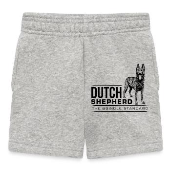 Dutch Shepherd - Dutchie  - Baby Shorts - heather grey - Front