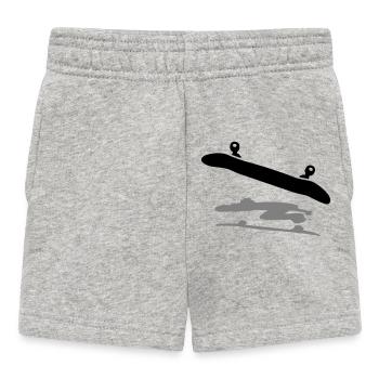 Skateboard - Baby Shorts - heather grey - Front