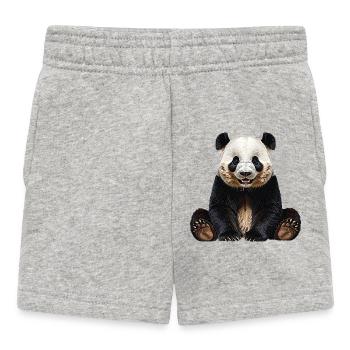 Panda - Baby Shorts - Grau meliert - Vorne