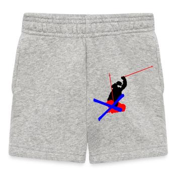 Ski acrobatique - Short Bébé - gris chiné - Devant