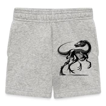 Dinosaurs - I was cool before there were fossils - Baby Shorts - heather grey - Front