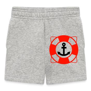 Voile - Short Bébé - gris chiné - Devant