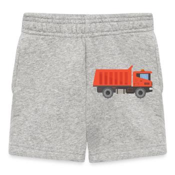 Lkw - Baby Shorts - Grau meliert - Vorne