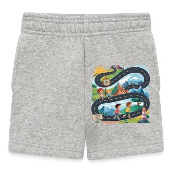 Explore Learn Shine Learning Kids School - Baby Shorts - heather grey - Front