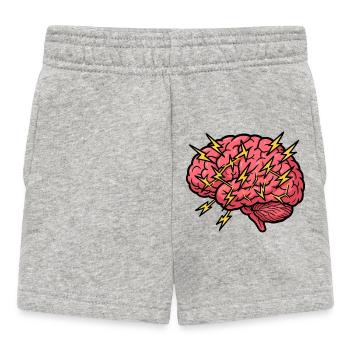Blitzbrain Pop Art - Short Bébé - gris chiné - Devant