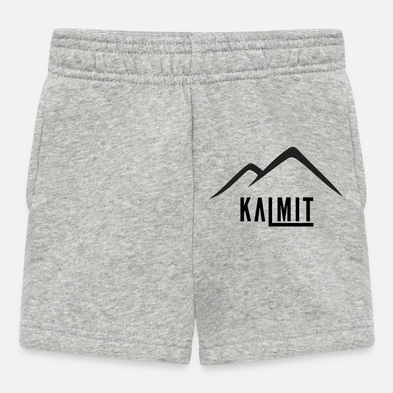 Sommet Minimal Silhouette de la Montagne - Short Bébé - gris chiné