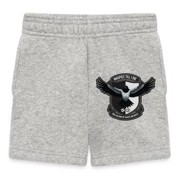 Crête des pies - Short Bébé - gris chiné - Devant