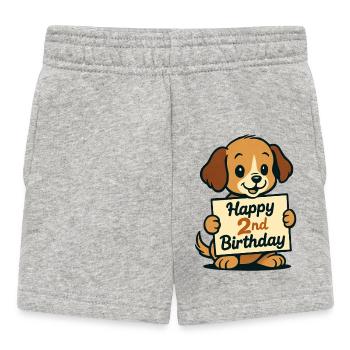 Cadeau d’anniversaire pour le 2e anniversaire Mignon, mignon - Short Bébé - gris chiné - Devant
