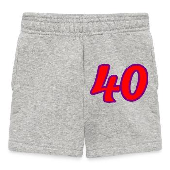 40. 40 YEARS. 40th ANNIVERSARY. 40 YEARS ANNIVERSARY. - Baby Shorts - heather grey - Front