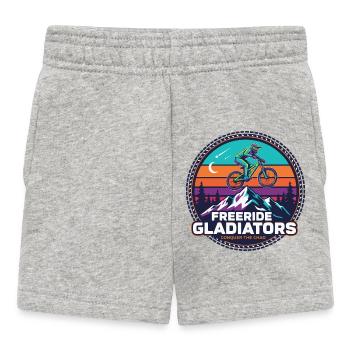 Freeride Gladiators Peak Fahrt - Baby Shorts - Grau meliert - Vorne