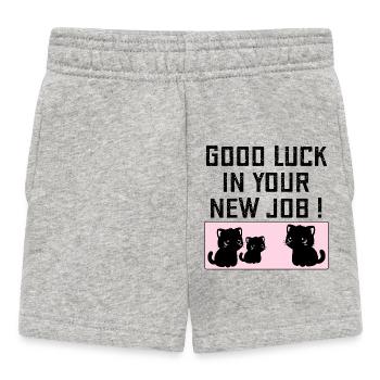 Farewell Company Good Luck - Baby Shorts - heather grey - Front