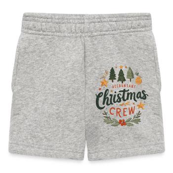 Comptable Christmas Crew Tee - Short Bébé - gris chiné - Devant