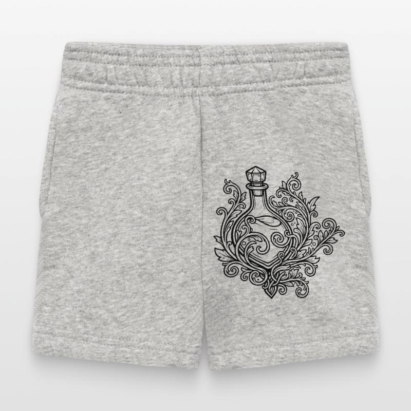 Elixir vial and flowers Baby Shorts
