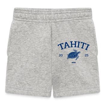 Tahiti - Turtle - French Polynesia - Schildkröte - Baby Shorts - heather grey - Front