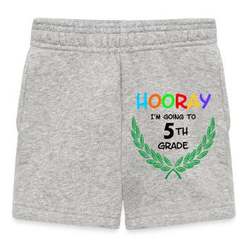 Hourra, je vais en 5e - Short Bébé - gris chiné - Devant