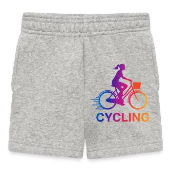 Rainbow Gradient Cyclist - Baby Shorts - Grau meliert - Vorne