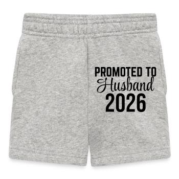 Promu mari 2026 – Ehemann Design - Short Bébé - gris chiné - Devant