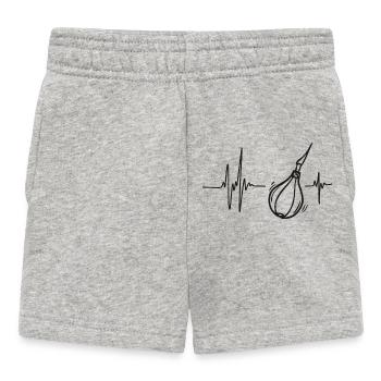 Speedboxen | Herzschlag-Pugilismus - Baby Shorts - Grau meliert - Vorne