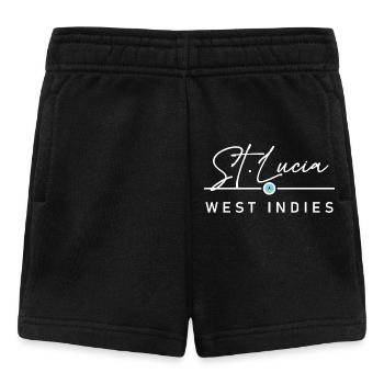 St. Lucia - West Indies - Caribbean - Baby Shorts - black - Front