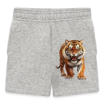 Tiger - Baby Shorts - heather grey - Front