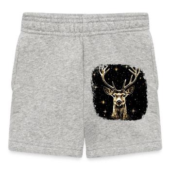 Schöner Hirsch - Baby Shorts - Grau meliert - Vorne