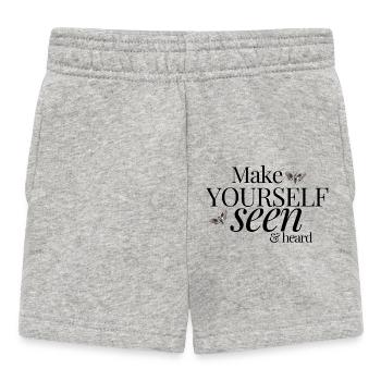 Make Yourself Seen & Heard - Baby Shorts - heather grey - Front