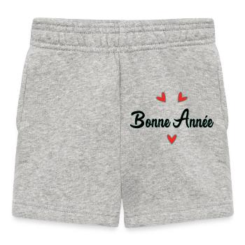 HAPPY NEW YEAR. NEW YEAR'S EVE. NEW YEAR - Baby Shorts - heather grey - Front