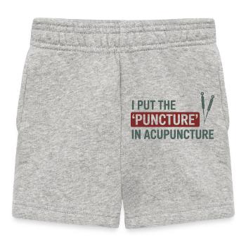 Ich lege die Einstichung in Akupunktur-Profi - Baby Shorts - Grau meliert - Vorne