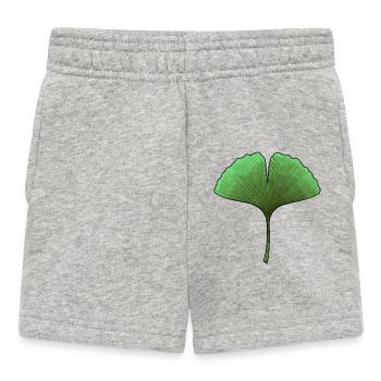 Aura de la feuille éventail de ginkgo - Short Bébé - gris chiné - Devant