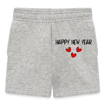 HAPPY NEW YEAR. NEW YEAR'S EVE. NEW YEAR - Baby Shorts - heather grey - Front
