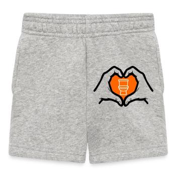 Toilette - Baby Shorts - Grau meliert - Vorne