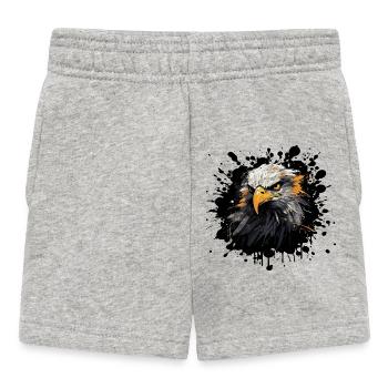 Adlerkopf Farb Splash - Baby Shorts - Grau meliert - Vorne