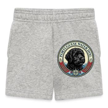 Portuguese Water Dog - Portie - Baby Shorts - heather grey - Front